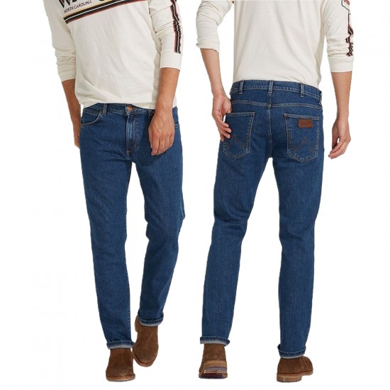 JEANS UOMO MONTA WESTREN WRANGLER GREENSBORO MIDSTONE ELASTICIZZATO