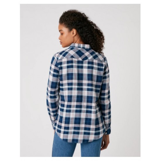 CAMICIA DONNA western slim fit WESTERN CHECK SHIRT COTONE 