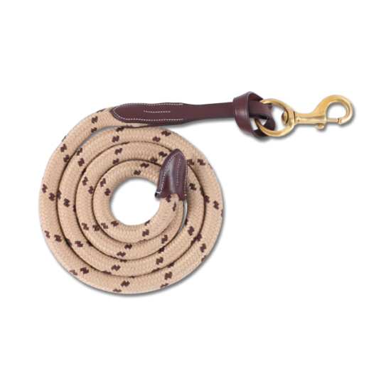 LUNGHINA PER CAVALLI DA CONDUZIONE IN CORDA E CUOIO FINESSE Lunghezza: ca. 2 m