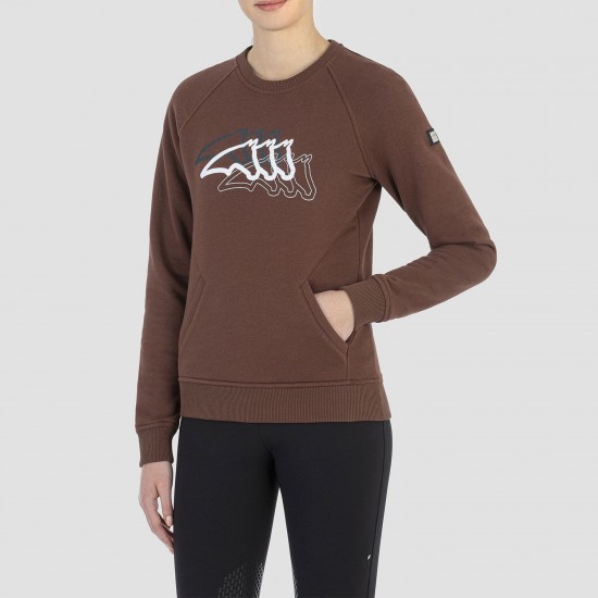 Felpa EQUITAZIONE Donna Equiline Chamec MONTA INGLESE