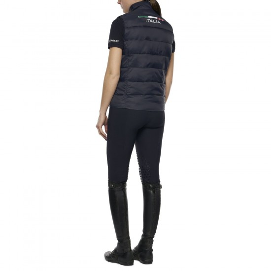 GILET PIUMINO SMANICATO DONNA EQUITAZIONE CAVALLERIA TOSCANA X FISE MONTA INGLESE
