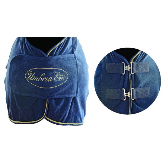 COPERTA PER CAVALLO E PONY UMBRIA YUKON IN PILE ASCIUGASUDORE ANTI-PEELING SUPERIORE