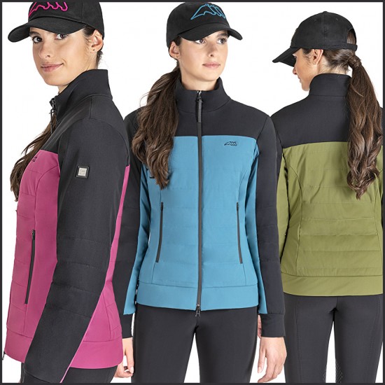 SOFTSHELL DONNA BICOLORE LEGGERMENTE IMBOTTITO. NABEL CON LOGO EQUILINE