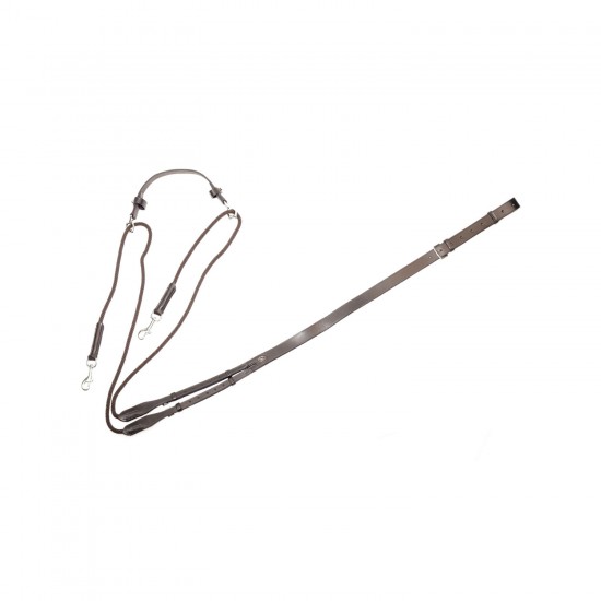 CHAMBON PER CAVALLI IN CUOIO C/TIRANTI NYLON SUPREME FIBBIE INOX