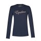MAGLIA EQUITAZIONE TEMPO LIBERO COTONE DONNA EQUILINE LOTUS