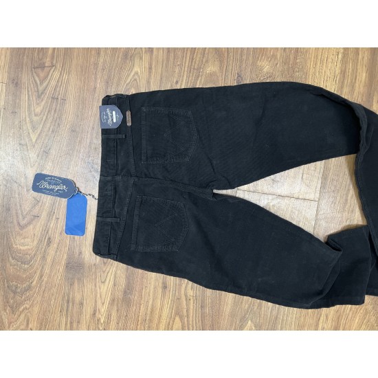 PANTALONE DONNA WRANGLER IN TESSUTO MOLLY SLIM LEG COLORE NERO W29 L34 