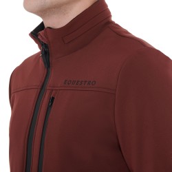 GIACCA UOMO EQUITAZIONE SOFTSHELL IN TESSUTO TECNICO CON CAPPUCCIO ESTRAIBILE