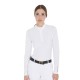 POLO EQUITAZIONE EQUESTRO MANICA LUNGA MONTA INLGESE DONNA SLIM FIT IN TESSUTO TECNICO