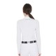 POLO EQUITAZIONE EQUESTRO MANICA LUNGA MONTA INLGESE DONNA SLIM FIT IN TESSUTO TECNICO