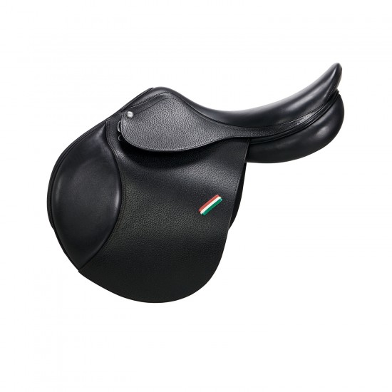 SELLA SALTO MONTA INGLESE IN CUOIO MODELLO SUPREME EVOLUTION Sella da salto Meredith, di produzione italiana, pensata per professionisti e appassionati, per pony e cavallo.