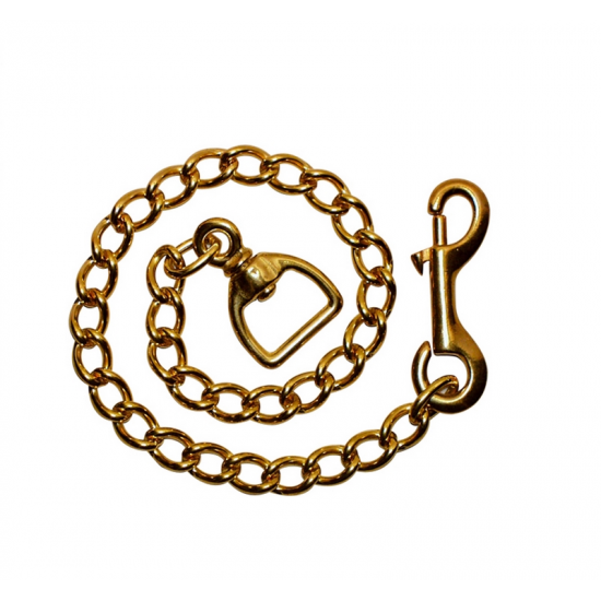 CATENA PER LUNGHINA DA CM. 60 IN OTTONE LUCIDO 