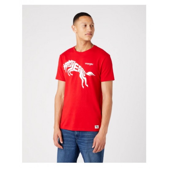 Maglia manica corta WRANGLER T-shirt Anni  Regular Fit 100% cotone 