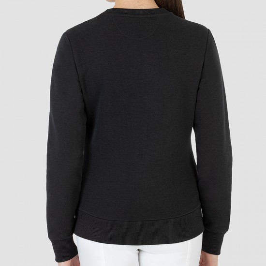 FELPA DONNA EQUILINE EQUITAZIONE MODELLO GEFRAG CON PIETRE 