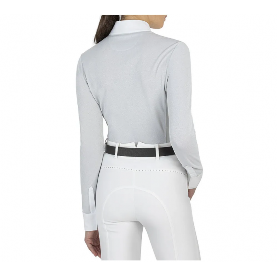 Equiline GARDEG - Polo da concorso Donna silver Lurex