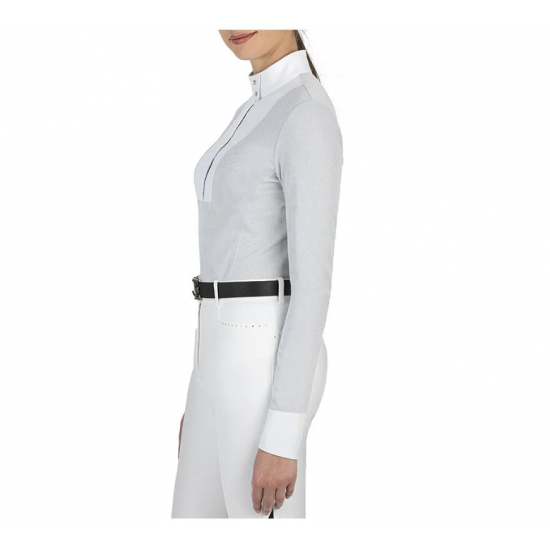 Equiline GARDEG - Polo da concorso Donna silver Lurex