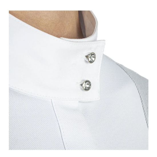 Equiline GARDEG - Polo da concorso Donna silver Lurex