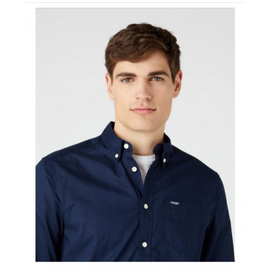 Classica camicia button-down monotasca  WRANGLER 100% COTONE UOMO MONTA WESTERN