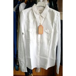 CAMICIA BIANCA DA DONNA IN COTONE WRANGLER CON TASCHE ANTERIORI 