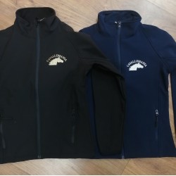 Giacca donna Softshell CavalloMania Collection tessuto tecnico traspirante logo glitterato made in Italy