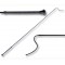 Frustino da Dressage con impugnatura in gomma antiscivolo e con bottone in plastica.  Lunghezza del frustino cm 105. 