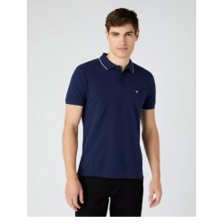 POLO UOMO IN COTONE WRANGLER SHORT SLEEVE PIQUE POLO TESSUTO PIQUET LOGO w
