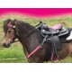 Sella western per pony e cavalli sintetica per bambini, modello Think Pink, completa di accessori. MISURA 12"