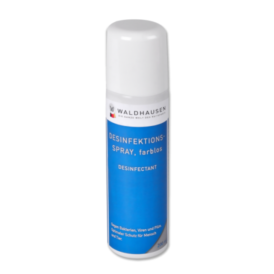 SPRAY DISINFETTANTE INCOLORE, 200 ML  Contro batteri, virus e funghi.. Indispensabile per disinfettare stalla e accessori. Protezione ottimale per persone e animali