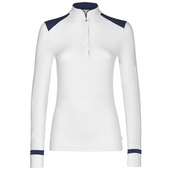 POLO DONNA EQUITAZIONE MONTA INGLESE CONCORSO LARA SARM HIPPIQUE IN MICROFIBRA 