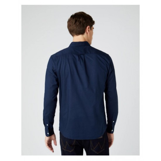 Classica camicia button-down monotasca  WRANGLER 100% COTONE UOMO MONTA WESTERN