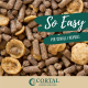 Mangime Cortal SO EASY dedicato ai cavalli nevrili  Aspetto: PELLET + CROCCHETTA  Confezione: Sacco da 25 kg PER ACQUISTO SUPERIORE AI DUE SACCHI INVIARE UNA MAIL CON QUANTITA, INDIRIZZO SPECIFICO E UN NUMERO TI TELEFONO