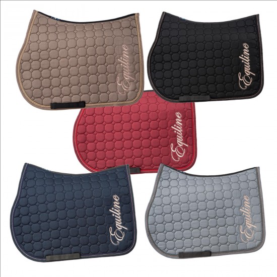Sottosella cotone imbottito per cavallo monta inglese rettangolare Equiline Octagon BANKSIA 