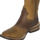 Stivali western Barkley Boot & Co., modello Roper MG452 a punta quadra, in pelle bicolore ingrassata e idrorepellente di vitello, 