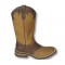 Stivali western Barkley Boot & Co., modello Roper MG452 a punta quadra, in pelle bicolore ingrassata e idrorepellente di vitello, 