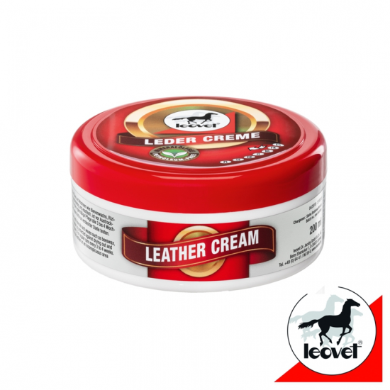 CREMA DA CUOIO E FINIMENTI LEOVET LEADER CREME CON CERA D'API 200 ML.