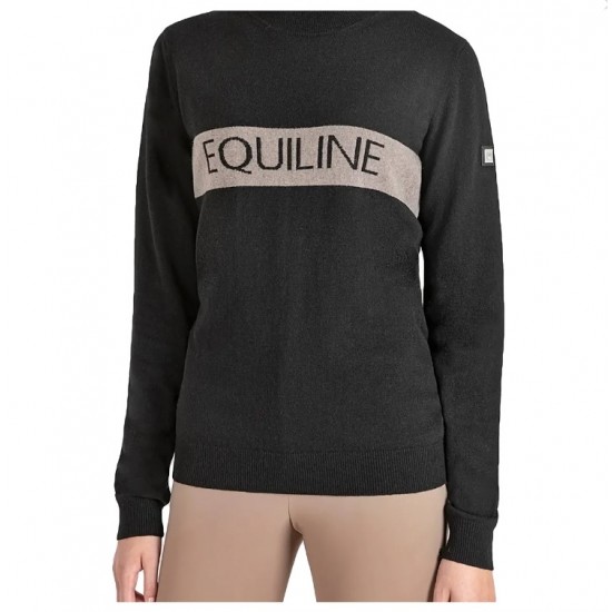 Maglione EQUITAZIONE MONTA INGLESE pullover Egrae da donna di Equiline A GIROCOLLO