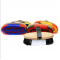 BRUSCONE CON SETOLE SINTETICHE DORSO LEGNO,VARI COLORI MM 45 BICOLORE 