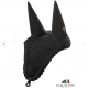 Cuffietta Equiline insonorizzata modello Ruben SoundLess Ear Net per cavallo, con tirante per briglia