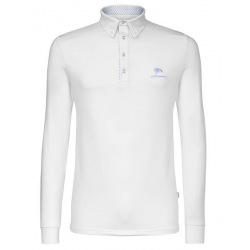 Polo competizione eqitazione monta inglese Uomo Sarm Hippique Erik maglia in microfibra 