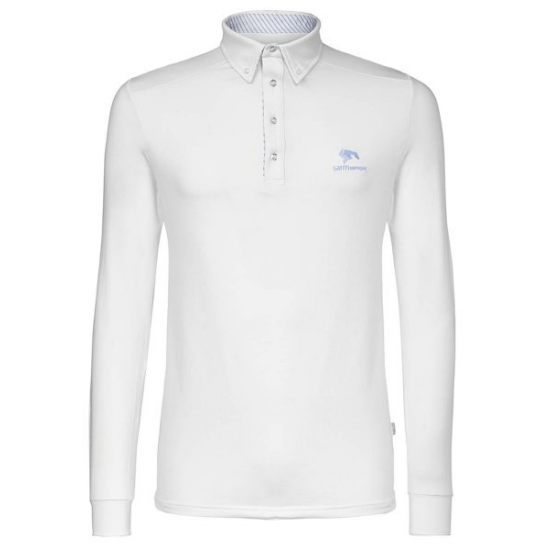 Polo competizione eqitazione monta inglese Uomo Sarm Hippique Erik maglia in microfibra 