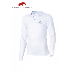 Polo equitazione bimbo Sarm Hippique Oslo maglia in microfibra da concorso monta inglese