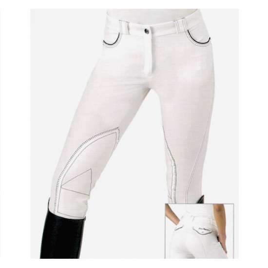 SARM HIPPIQUE REBECCA pantaloni equitazione donna monta inglese in cotone leggero