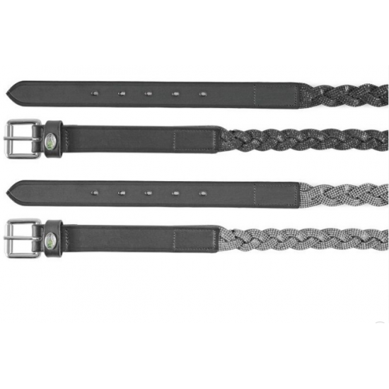 CINTURA IN CUOIO EQUITAZIONE MONTA INGLESE UMBRIA CON STRASS TRECCIA 