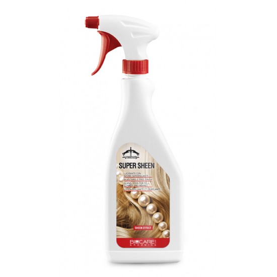 Districante lucidanate per cavalli Spray Super Sheen veredus 500 ml. 