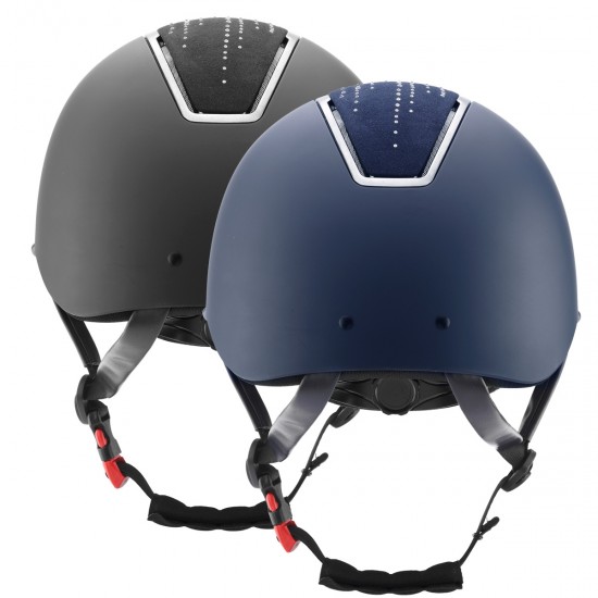 CASCO EQUITAZIONE MONTA INGLESE CAP TATTINI TEMPESTA DI CRISTALLI LIMITED EDITION