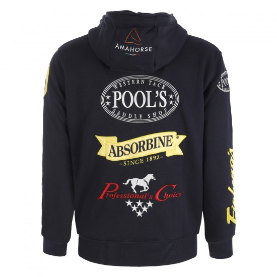 FELPA UNISEX MULTILOGO POOL'S EQUITAZIONE WESTERN