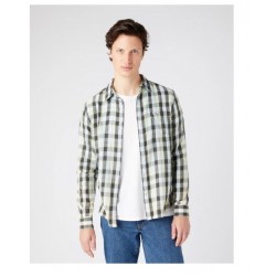 CAMICIA UOMO WRANGLER MONTA WESTERN CON BOTTONI 100% COTONE 