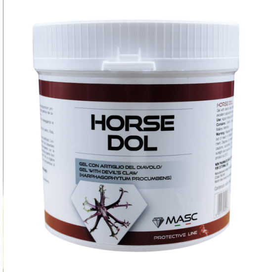 Horse DOL Gel 750 ml. artiglio del diavolo per ARTI del cavalli per dolori e traumi muscolari o articolari ANTINFIAMMATORIO 