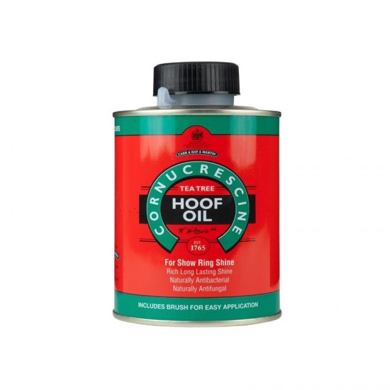 OLIO PER ZOCCOLI DEL CAVALLO CARR & DAY & MARTIN Cornucrescine Tea Tree Hoof Oil 500 gr.
