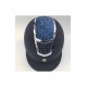 CASCO PER CAVALIERE MONTA INGLESE EQUESTRO MODELLO ECLIPSE STONE VELVET  CON ROTELLA REGOLAZIONE MISURA