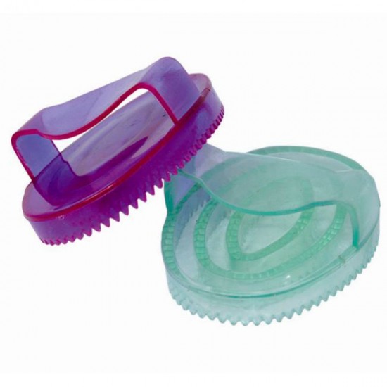 Striglia per cavalli e pony  Da bambino morbida effetto gel. materiale Gomma con piccoli glitter